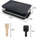 Electric Raclette Barbecue Grill Non-Stick Smokeless Coating Family Table Grill with 8 Mini Grill Pans 1 Wooden Spatula